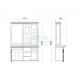 Мужское зеркало барбер БОСТОН XL Портал