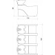 Мойка парикмахерская "FLATIRON 3P"